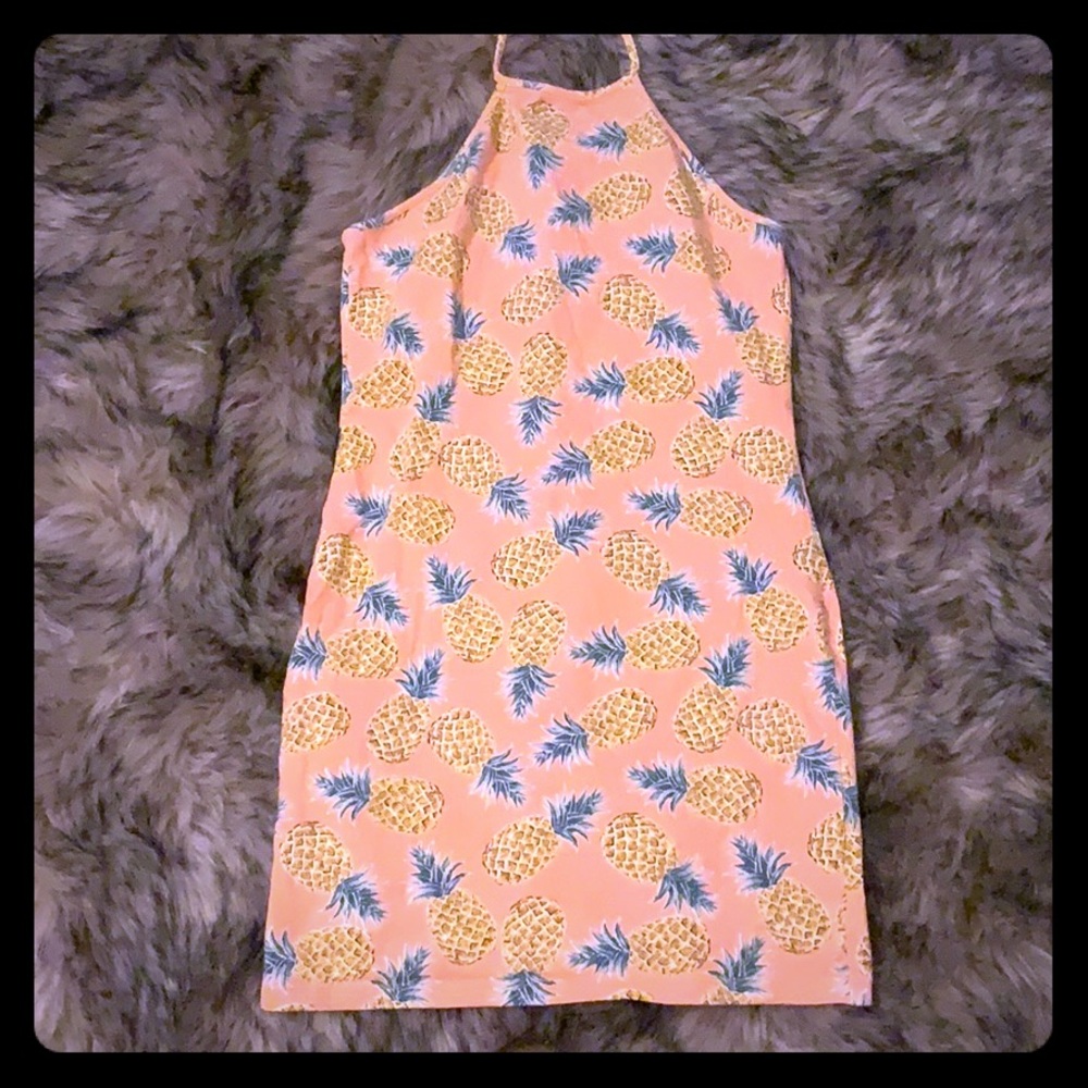 Forever 21 pineapple swimsuit cover-up